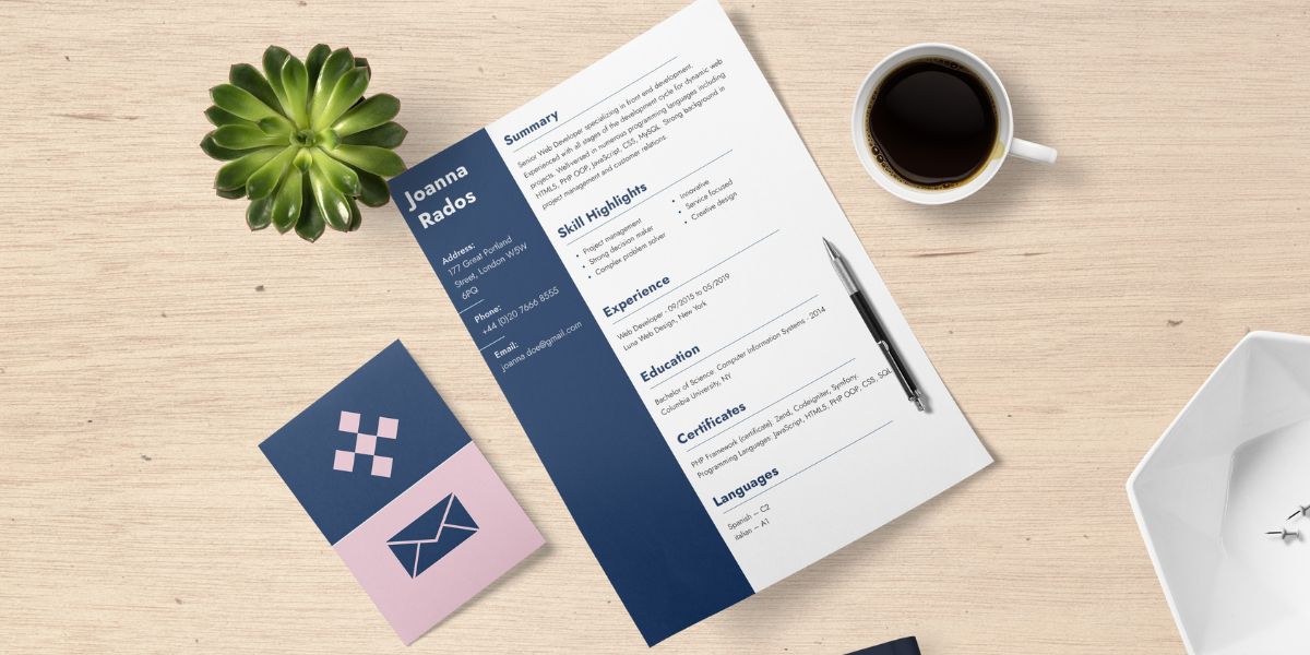 CV et carte de visite